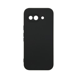 Capa de Silicone com Moldura de Câmera para Google Pixel 9A Preto